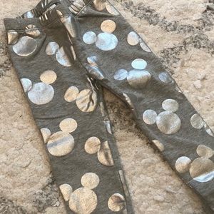 BabyGAP x Disney Silver Mickey Leggings